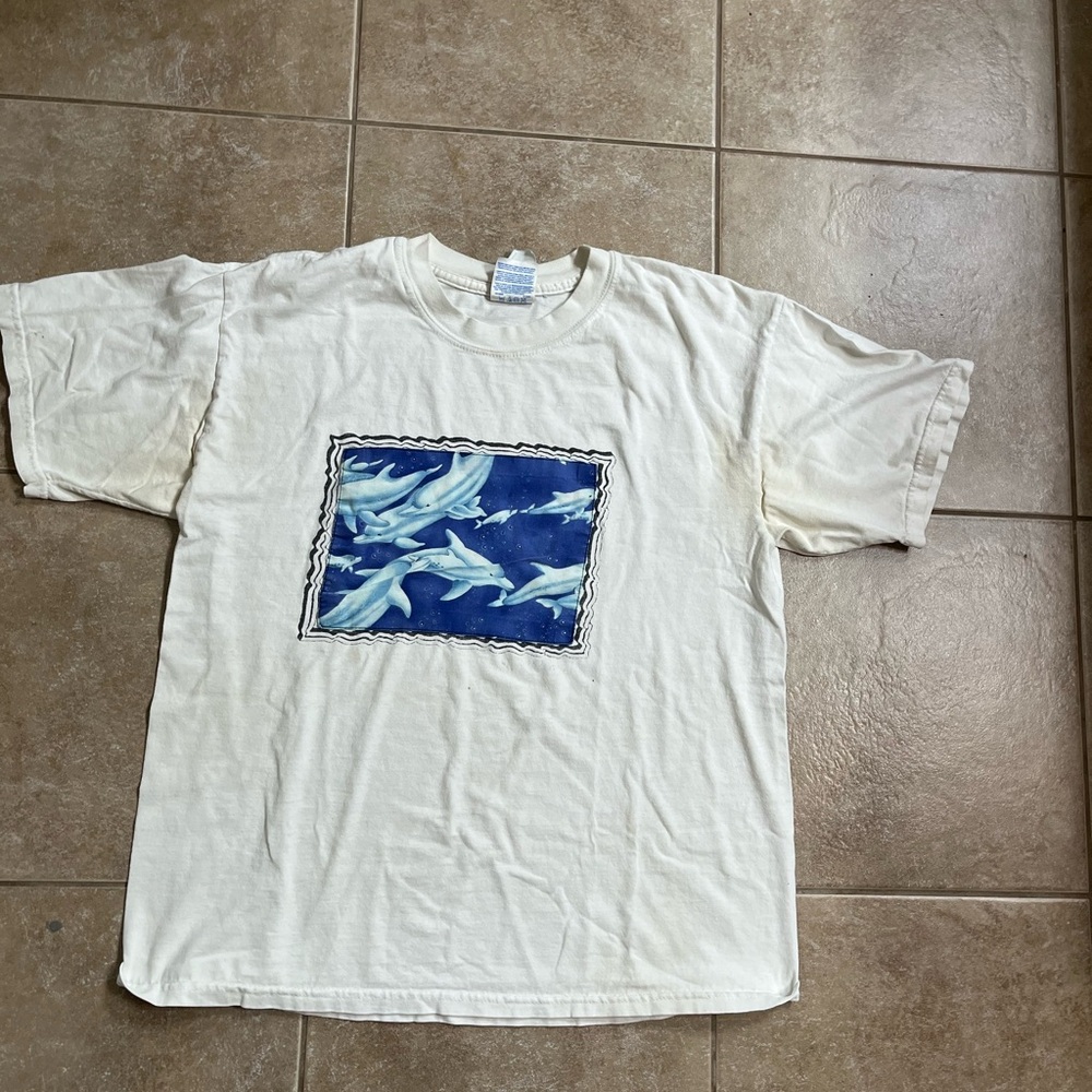 Men's Cream Graphic T-Shirt